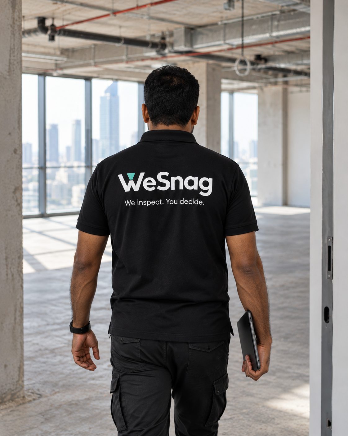WeSnag inspector at a Dubai handover